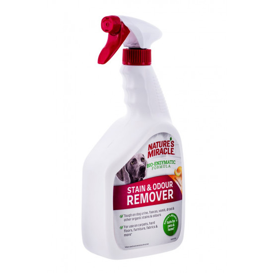 NATURE'S MIRACLE Stain&Odour Remover Dog Melon - Spray for cleaning and removing dirt  - 946 ml