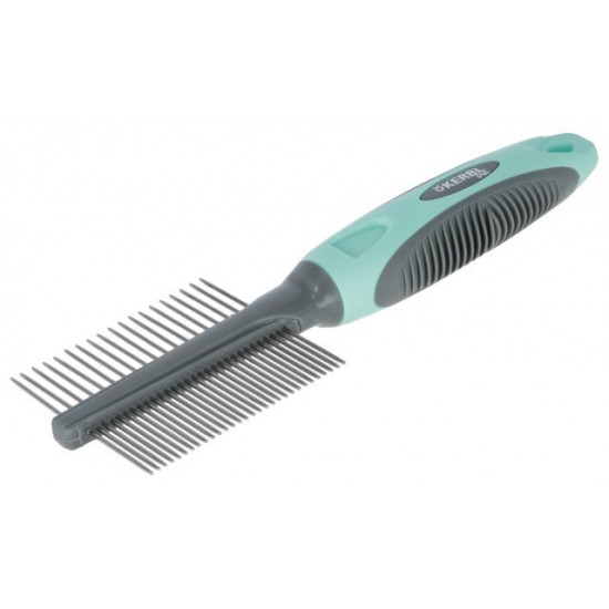 KERBL Fine and coarse tooth comb for dogs - 21 cm