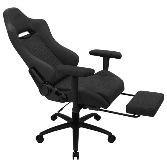 Aerocool ROYALASHBK Premium Ergonomic Gaming Chair Legrests Aeroweave Technology Black