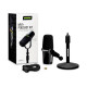 Shure MV7+-K-BNDL - lectern/vocal microphone with XLR/USB-C connector, black + desk stand GATOR