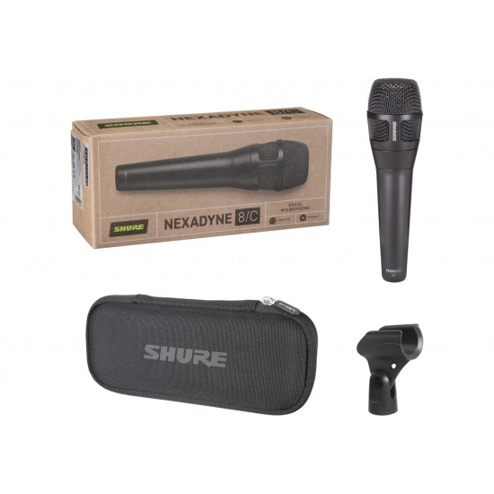 Shure Nexadyne™ 8/C - dynamic microphone, cardioid with XLR connector, black