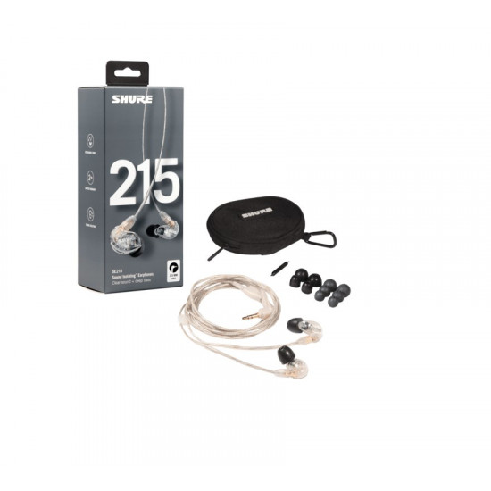 Shure SE215 Pro Headset Wired In-ear Stage/Studio Transparent