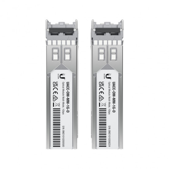 Ubiquiti UACC-OM-MM-1G-D-2 network transceiver module Fiber optic 1250 Mbit/s SFP