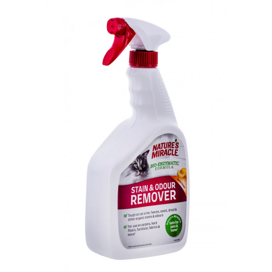 NATURE'S MIRACLE Stain&Odour Remover Melon Cat - Spray for cleaning and removing dirt  - 946 ml