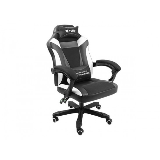 FURY Avenger M+ Universal gaming chair Padded seat Black, White