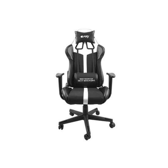 FURY Avenger XL Universal gaming chair Padded seat Black, White