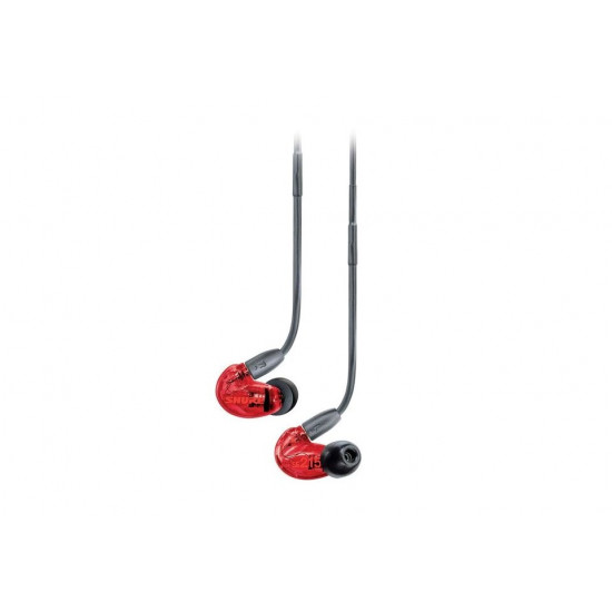 Shure SE215SPE-RD-EFS - in-ear headphones with single transducer and 3.5mm cable (red)