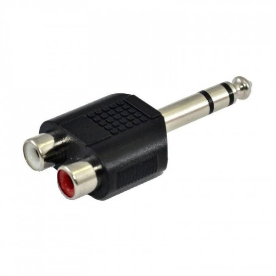 SSQ HA7 - Adapter, 2 x  RCA female - 6,3 mm stereo jack