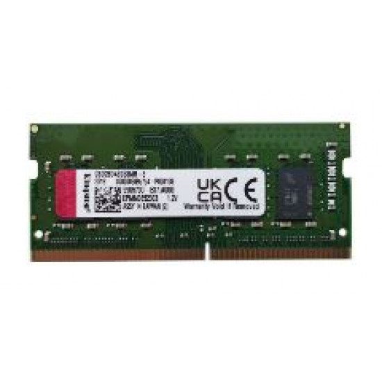 8GB Kingston, DDR4-2666Mhz, PC4-21300, non-ECC Unbuffered, CL19, 260-Pin, SODIMM, 1.2V, Single Rank Memory Module