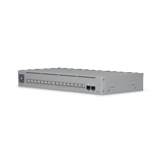 UBIQUITI 16-PORT, LAYER 3 ETHERLIGHTING™ SWITCH 2.5 GBE AND VERSATILE MOUNTING OPTIONS