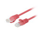 Patchcord cat.6 UTP 0.5M 10-pack fluke passed red