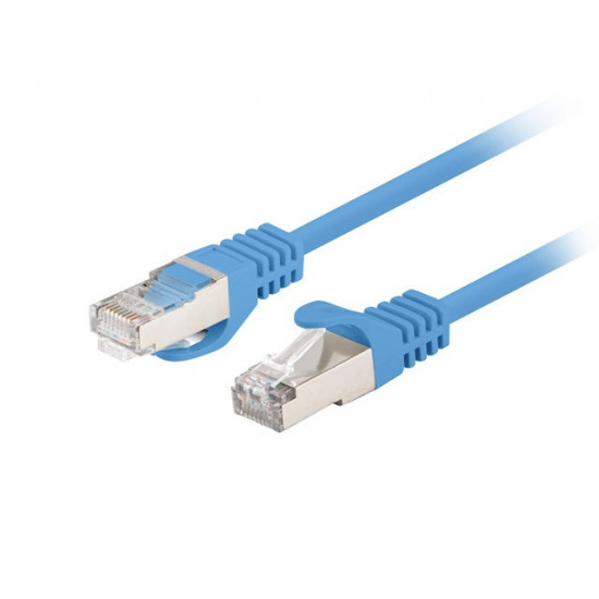 Patchcord cat.6 FTP 1M 10-pack fluke passed blue