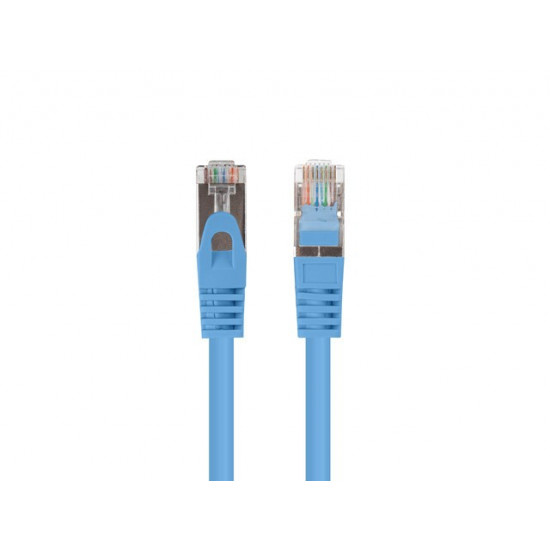 Patchcord cat.6 FTP 1M 10-pack fluke passed blue