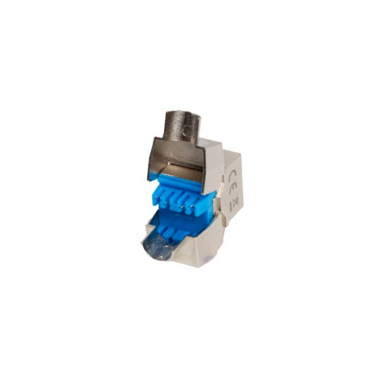 Tool-less rj45 cat.8.1 ftp keystone socket module