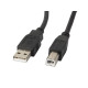 Lanberg CA-USBA-10CC-0018-BK USB cable USB 2.0 1.8 m USB B Black