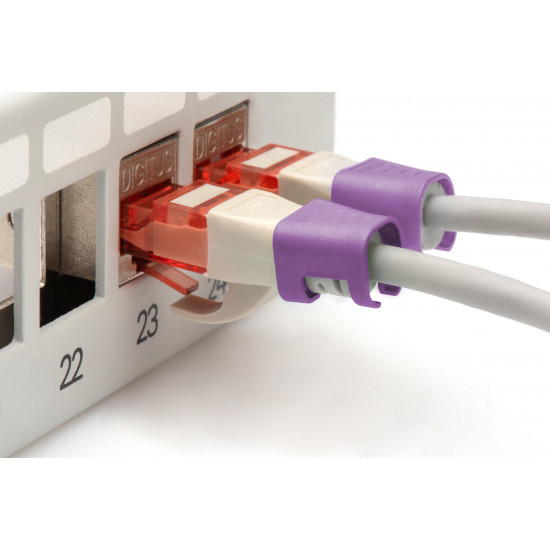 Digitus | Color clips for Patch cable | A-CC-VI | Violet