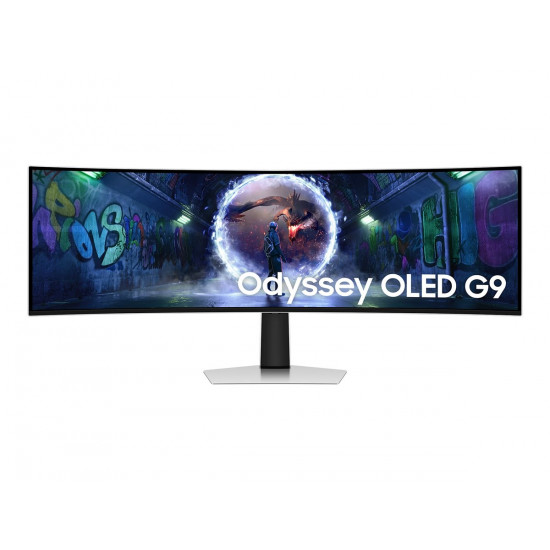 Samsung LS49DG934SUXEN Odyssey G9 G93SD | 49  | OLED | DQHD | 32:9 | 240 Hz | 0.03 ms | 5120 x 1440 pixels | 250 cd/m² | HDMI ports quantity 1 | Silver