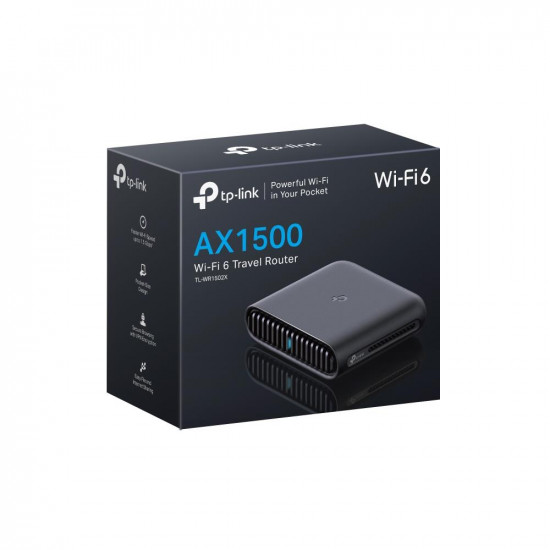 Wireless Router|TP-LINK|Wireless Router|1500 Mbps|Wi-Fi 6|USB 2.0|1x10/100/1000M|1x10/100/1000M|TL-WR1502X