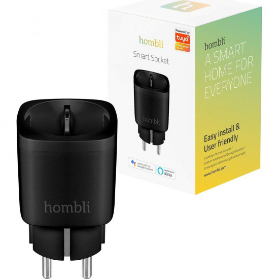 Hombli smarte outdoor Steckdose V2, schwarz