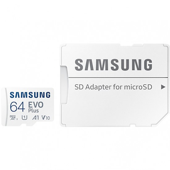 CARD 64GB Samsung EVO Plus microSDXC 130MB/s +Adapter