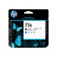 HP 774 Matte Black/Cyan Printhead