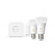 HueWA Starter Kit 2pcs, Bridge, Switch | E27 | 11 W | Warm to cool white light, 2200-6500K | Bluetooth and Zigbee