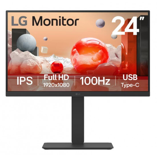 LCD Monitor|LG|23.8|Business|Panel IPS|1920x1080|16:9|100Hz|5 ms|Speakers|Swivel|Pivot|Height adjustable|Tilt|24BA750-B