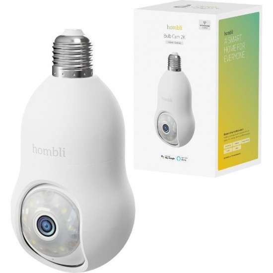 Hombli smarte outdoor Kamera, Bulb Cam 4K, weiß