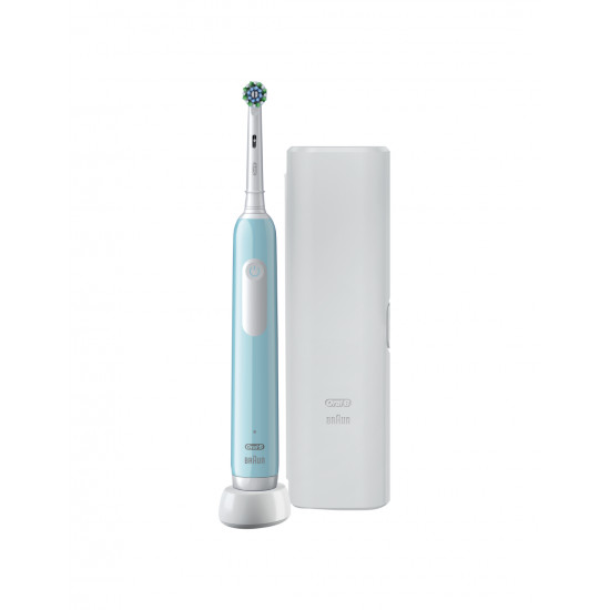 Oral-B | Electric Toothbrush with Travel Case | Pro Series 1 | Rechargeable | For adults | Number of brush heads included 1 | Number of teeth brushing modes 3 | Caribbean Blue