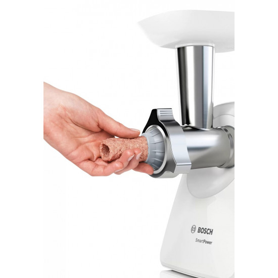 Bosch MFW2520W mincer 1500 W Stainless steel, White