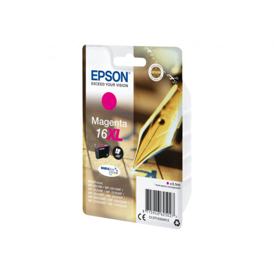 EPSON 16XL ink cartridge magenta high capacity 6.5ml 450 pages 1-pack blister without alarm