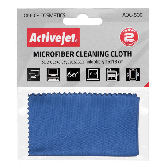 Activejet AOC-500 Microfiber cleaning cloth 15x18cm