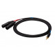 SSQ MIXLR3 - Cable Jack Stereo 3,5 mm - 2x XLR 3 m