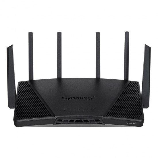 Synology RT6600ax Router WiFi6 1xWAN 3xGbE 1x2.5Gb wireless router Tri-band (2.4 GHz / 5 GHz / 5 GHz) Black