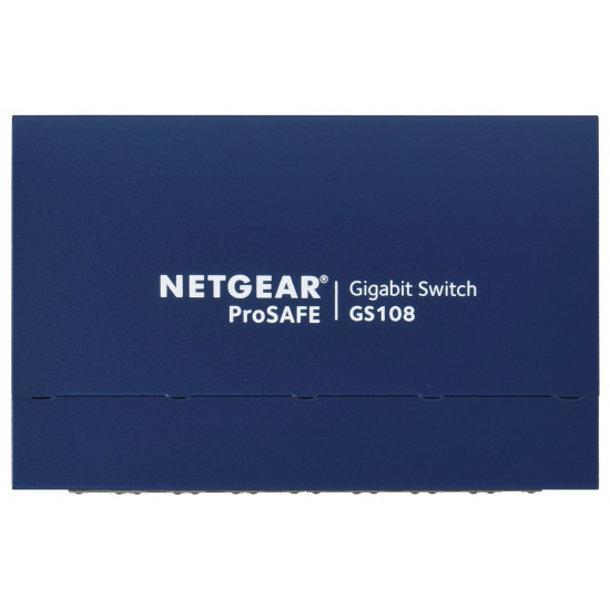 NETGEAR GS108GE network switch Unmanaged Gigabit Ethernet (10/100/1000) Blue