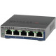 NETGEAR GS105E-200PES network switch Managed L2/L3 Gigabit Ethernet (10/100/1000) Grey