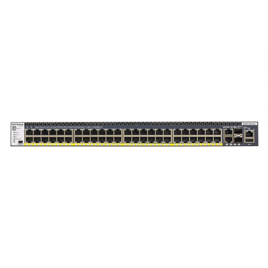 NETGEAR M4300-52G-PoE+ 1000W PSU Managed L2/L3/L4 Gigabit Ethernet (10/100/1000) Power over Ethernet (PoE) 1U Black