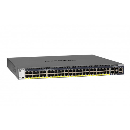 NETGEAR M4300-52G-PoE+ 1000W PSU Managed L2/L3/L4 Gigabit Ethernet (10/100/1000) Power over Ethernet (PoE) 1U Black