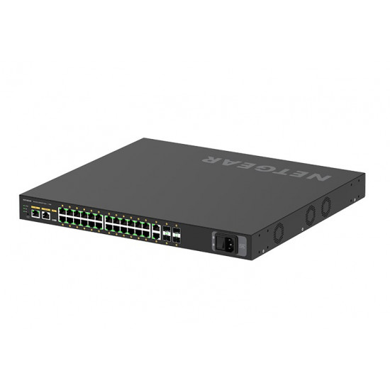 NETGEAR GSM4230P-100EUS network switch Managed L2/L3 Gigabit Ethernet (10/100/1000) Power over Ethernet (PoE) 1U Black