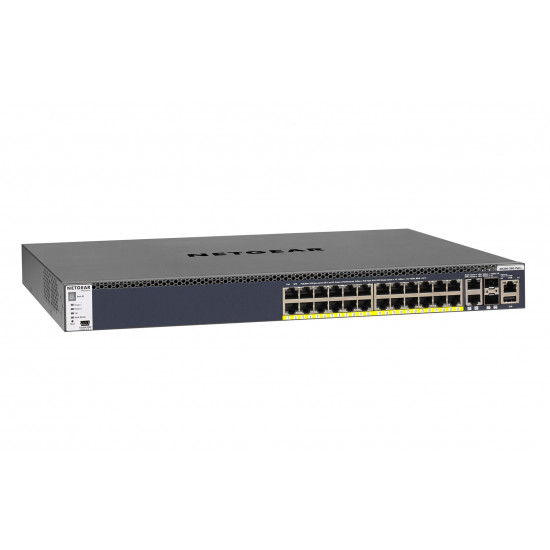 NETGEAR M4300-28G-PoE+ Managed L2/L3/L4 10G Ethernet (100/1000/10000) Power over Ethernet (PoE) 1U Black