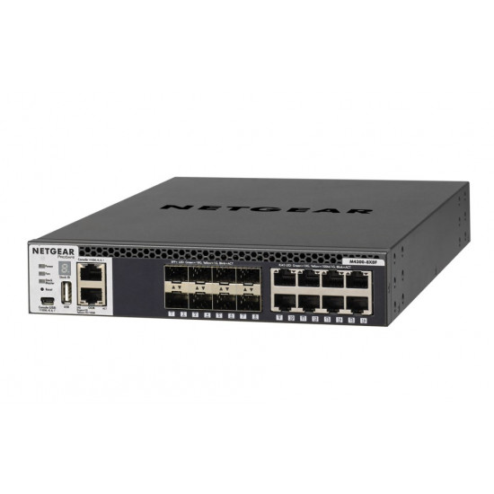 NETGEAR M4300-8X8F Managed L3 10G Ethernet (100/1000/10000) 1U Black