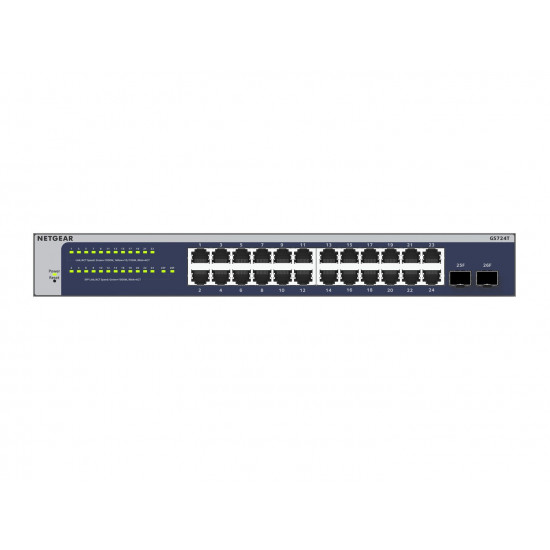 NETGEAR GS724Tv6 Managed Gigabit Switch (GS724T-600EUS) 26P