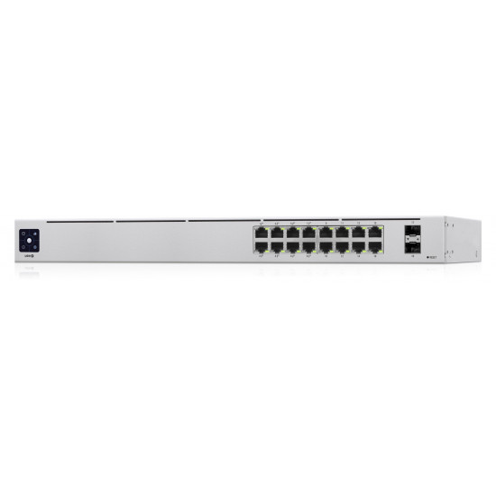 Ubiquiti UniFi 16-Port PoE Managed L2/L3 Gigabit Ethernet (10/100/1000) Power over Ethernet (PoE) 1U Silver