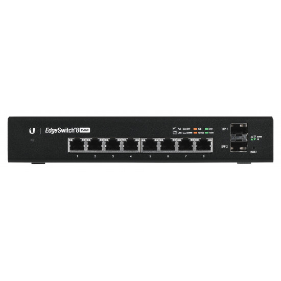 Ubiquiti EdgeSwitch 8 Managed Gigabit Ethernet (10/100/1000) Power over Ethernet (PoE) Black