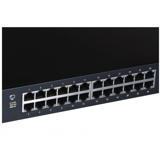 Ubiquiti ES-24-250W network switch Managed L2/L3 Gigabit Ethernet (10/100/1000) Power over Ethernet (PoE) 1U Black