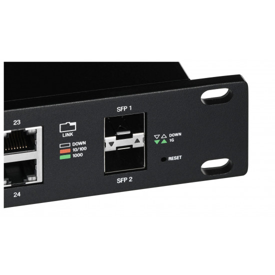 Ubiquiti ES-24-250W network switch Managed L2/L3 Gigabit Ethernet (10/100/1000) Power over Ethernet (PoE) 1U Black