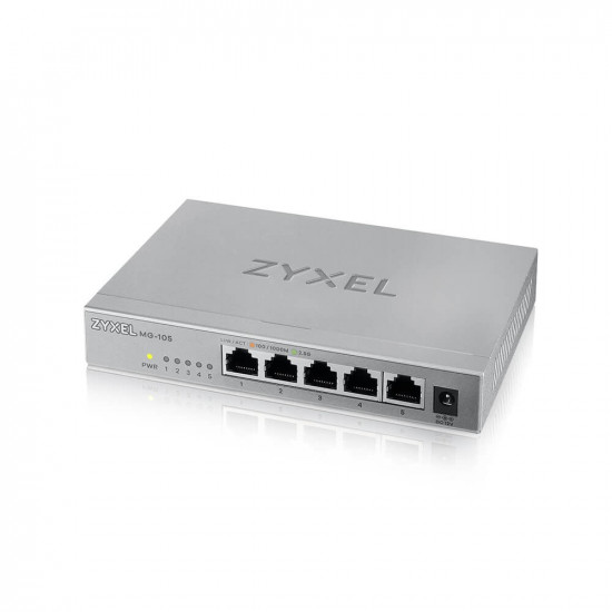 Zyxel MG-105 Unmanaged 2.5G Ethernet (100/1000/2500) Steel