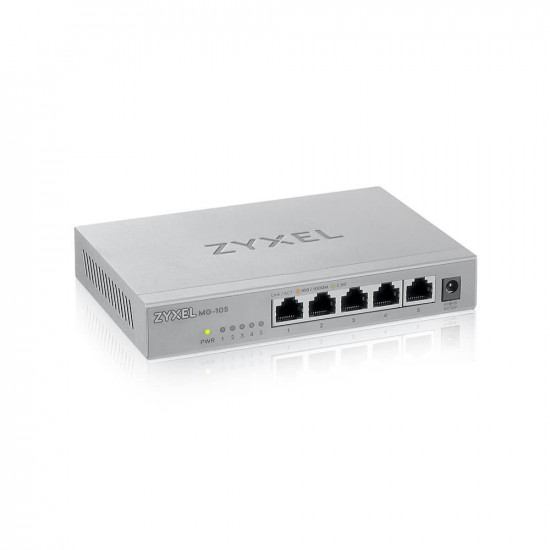 Zyxel MG-105 Unmanaged 2.5G Ethernet (100/1000/2500) Steel