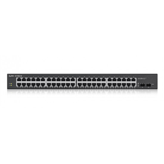 Zyxel GS1900-48-EU0102F network switch L2 Gigabit Ethernet (10/100/1000) Black