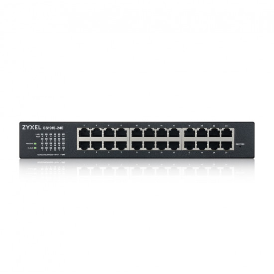 Zyxel GS1915-24E Managed L2 Gigabit Ethernet (10/100/1000) 1U Black